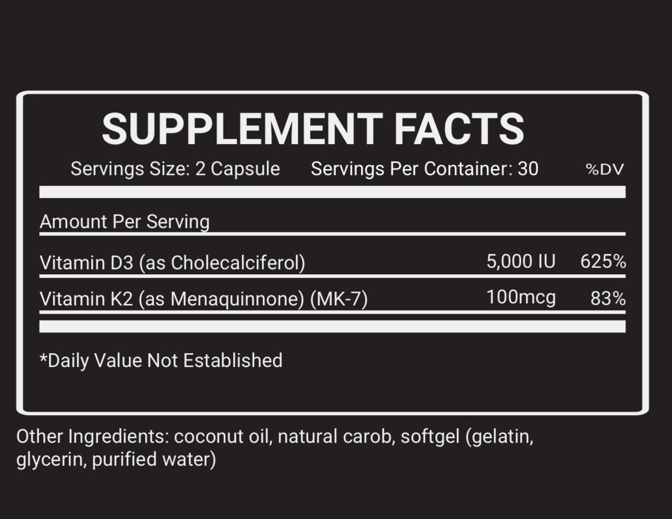 D3+K2 Vitamin